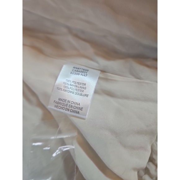 SALT WATER LUX WOMEN'S SHERPA BUTTON UP JACKET IVORY Medium NEW - Picture 10 of 10